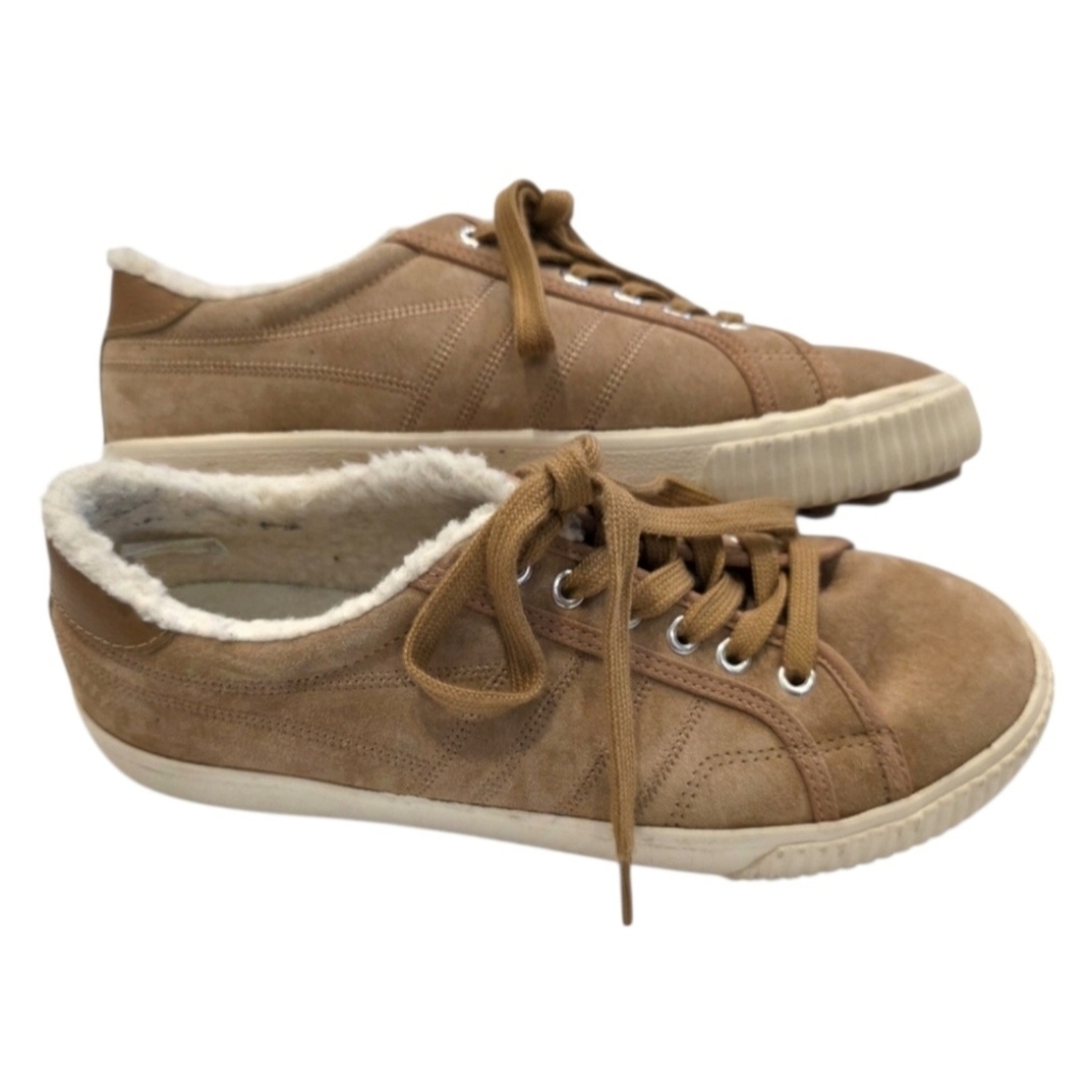 Gola Classics Women's Nordic Plimsolls Fleece Lined in Light Caramel Size 8